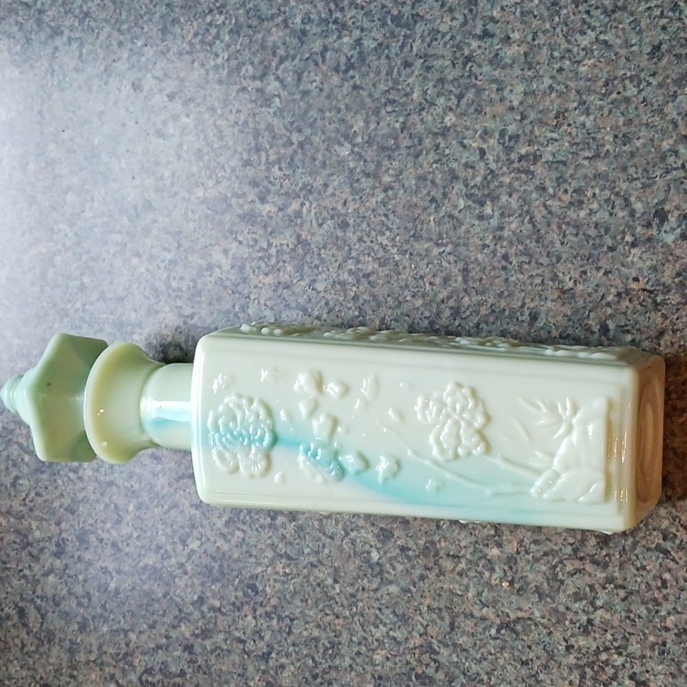 Bar Avon Jim Bean Liquor Bottle Jade Green.